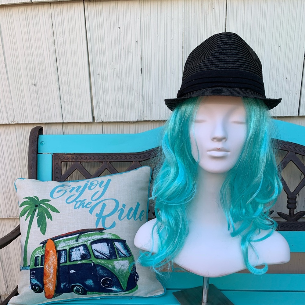 Target black straw fedora